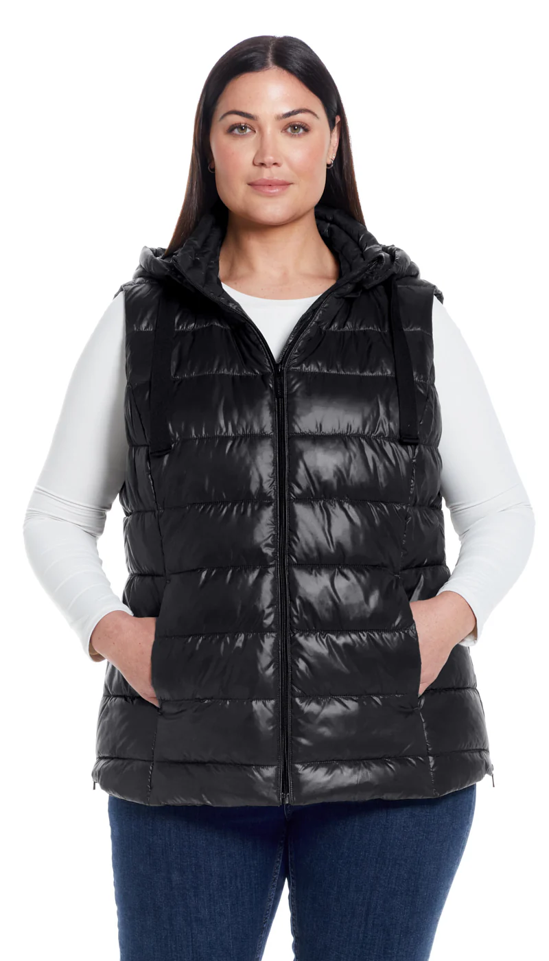 HOODED PUFFER VEST - Image 10