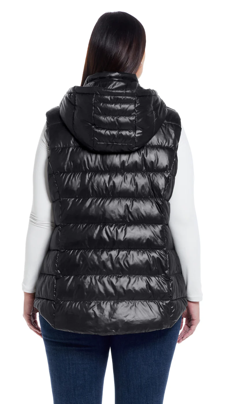 HOODED PUFFER VEST - Image 11