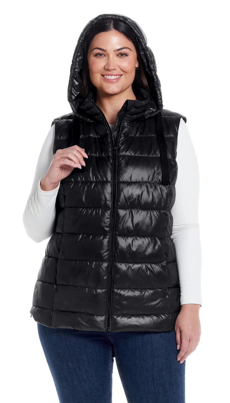 HOODED PUFFER VEST - Image 16