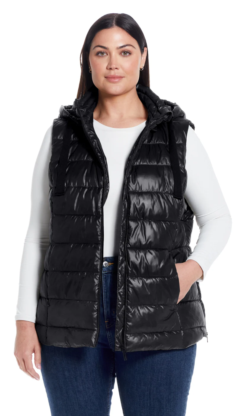 HOODED PUFFER VEST - Image 17