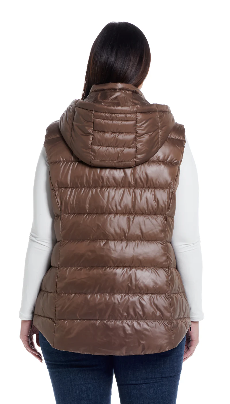 HOODED PUFFER VEST - Image 2