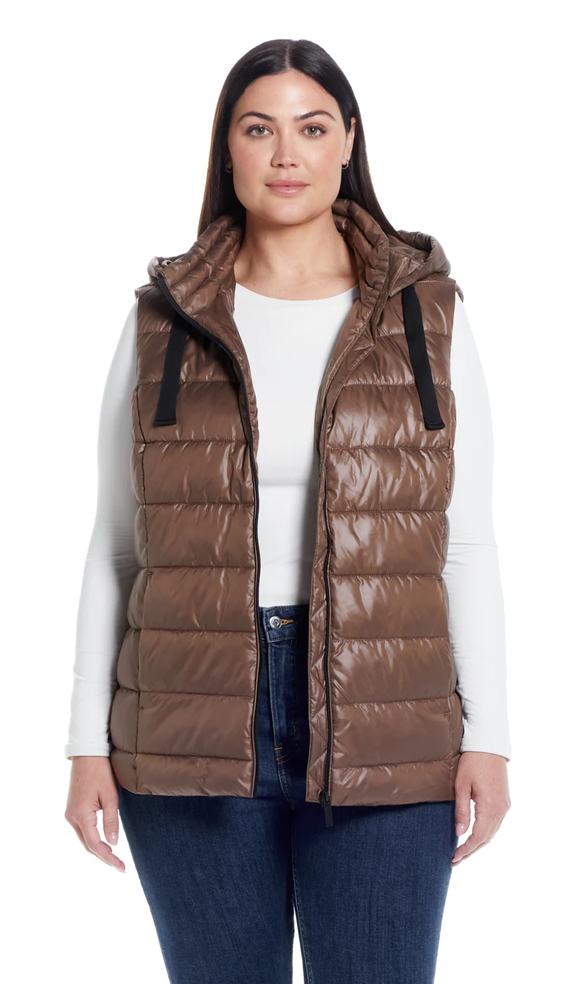 HOODED PUFFER VEST - Image 8