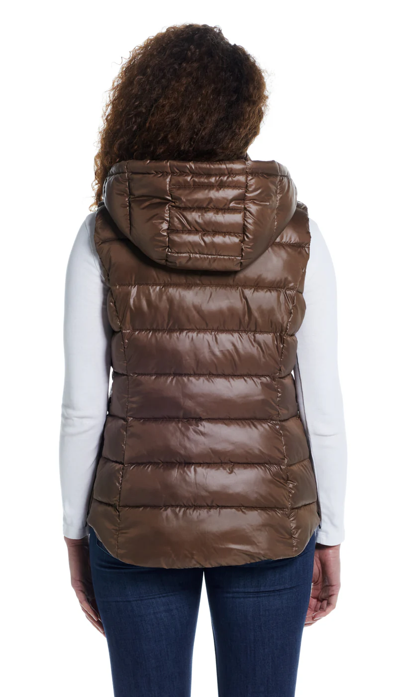HOODED PUFFER VEST - Image 11