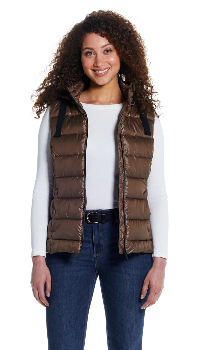 HOODED PUFFER VEST - Image 12