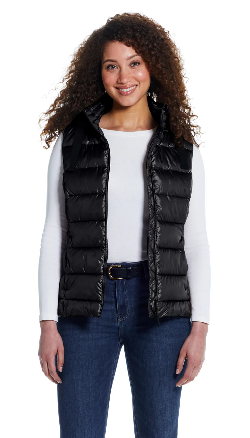 HOODED PUFFER VEST - Image 19