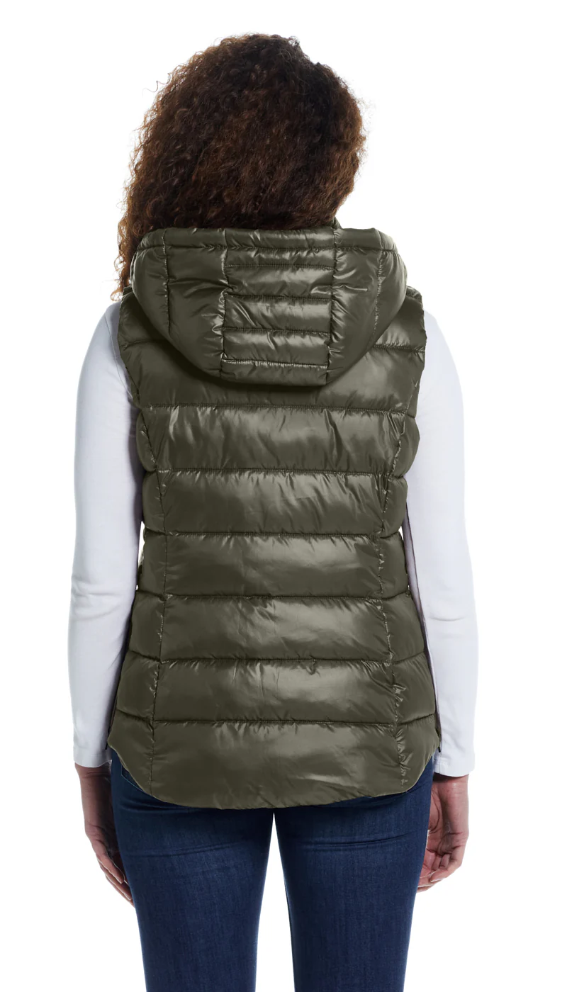 HOODED PUFFER VEST - Image 3
