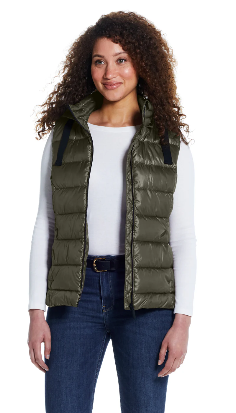 HOODED PUFFER VEST - Image 4