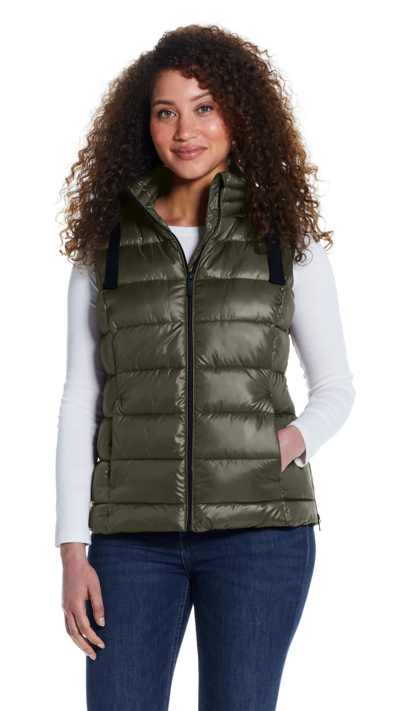 HOODED PUFFER VEST - Image 5
