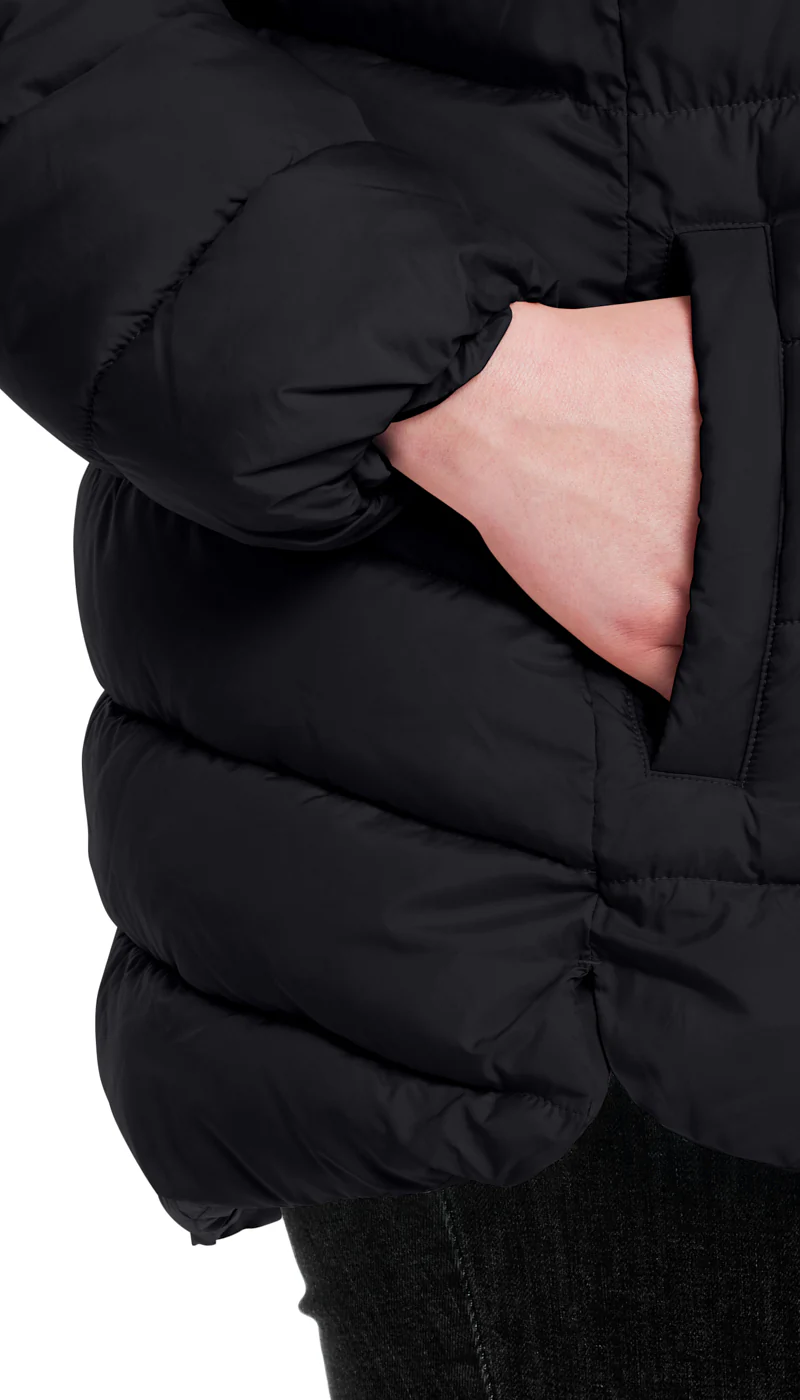 HOODED PUFFER WITH COZY PILE - Image 12