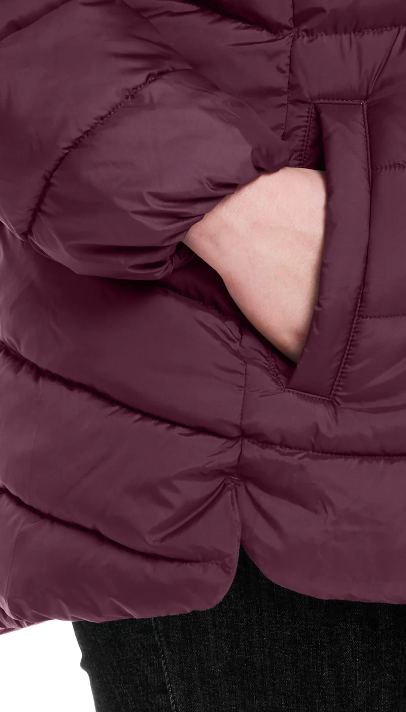 HOODED PUFFER WITH COZY PILE - Image 6