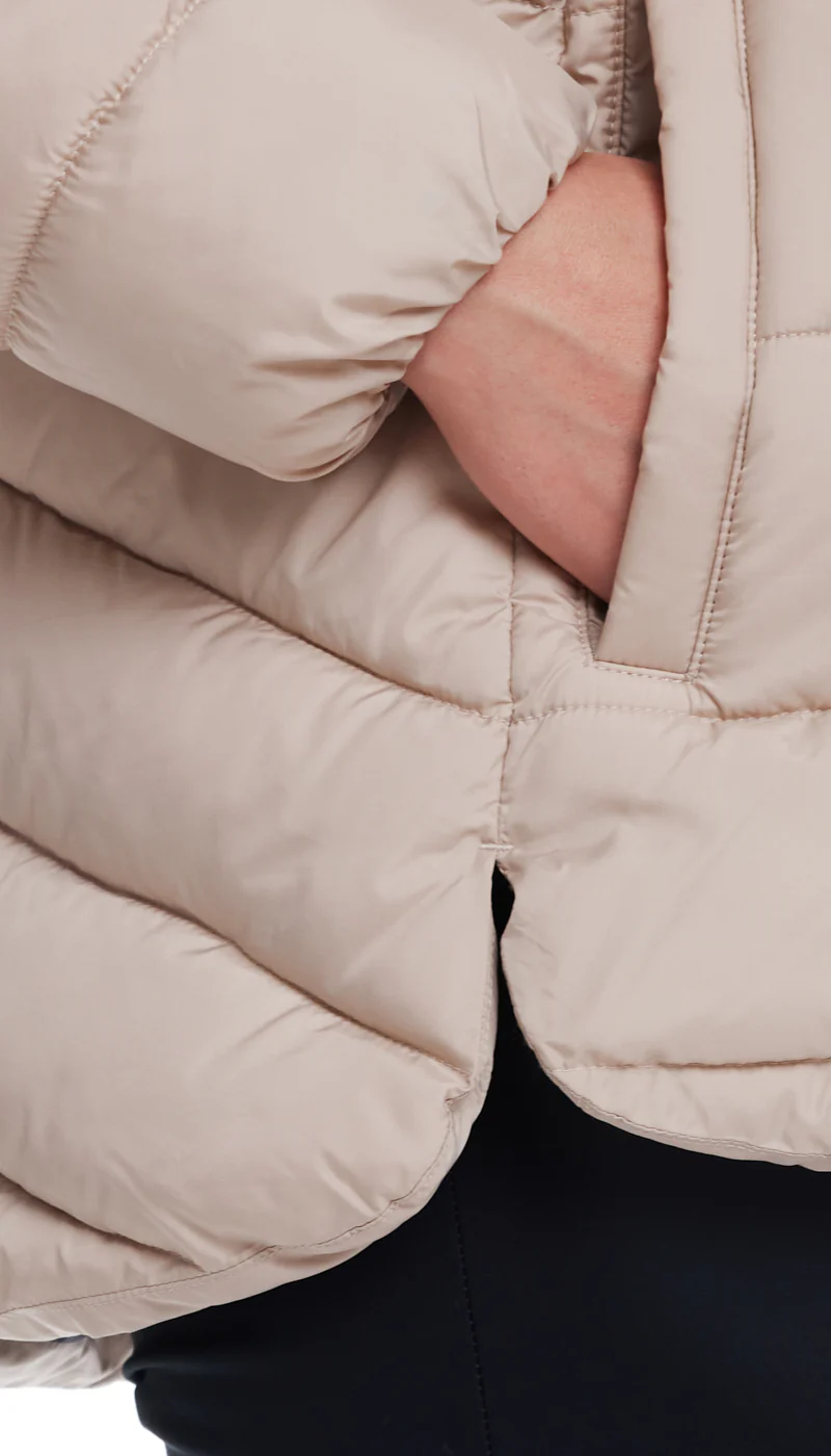 HOODED PUFFER WITH COZY PILE - Image 10