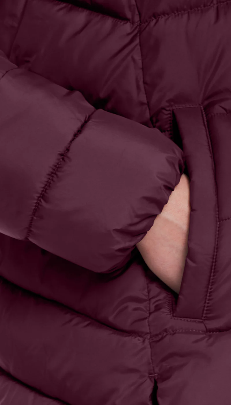 HOODED PUFFER WITH COZY PILE - Image 18
