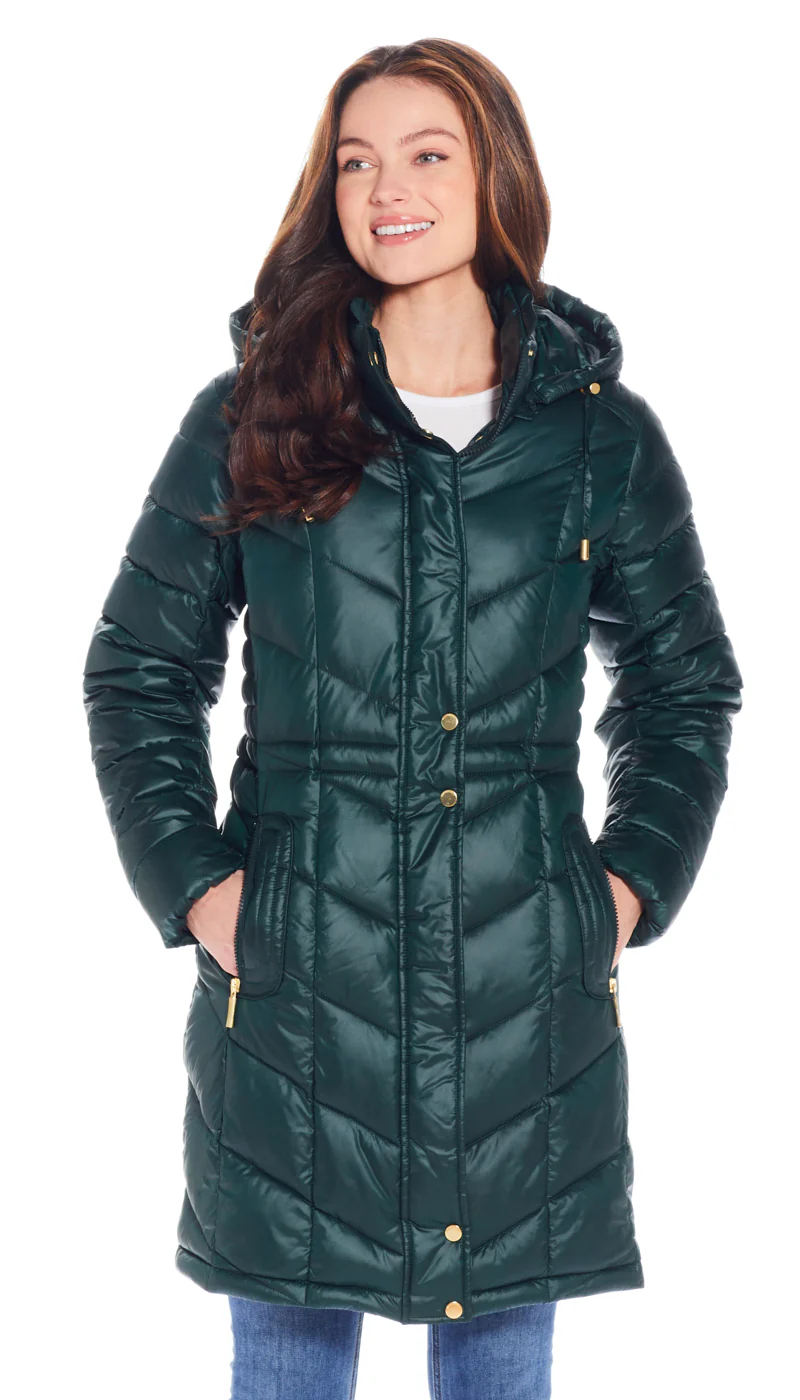 HOODED QUILTED PUFFER JACKET - Image 2