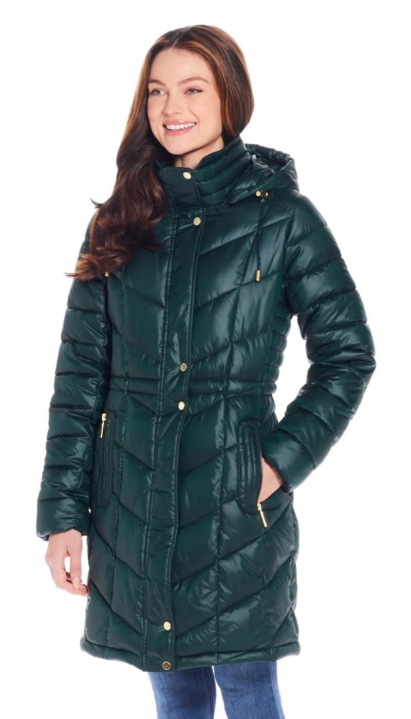 HOODED QUILTED PUFFER JACKET - Image 4
