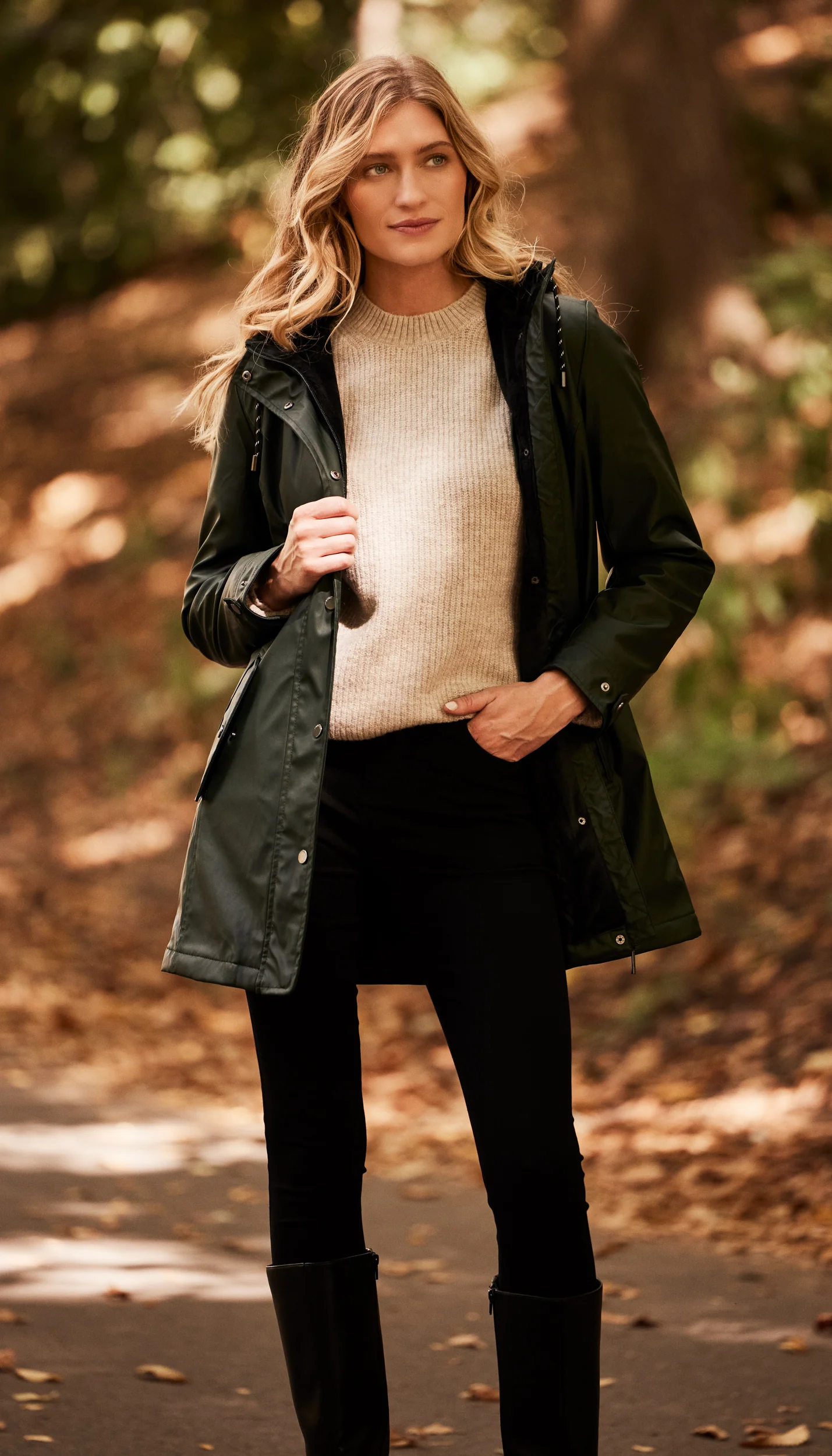 HOODED RAIN SLICKER - MID WEIGHT - Image 6