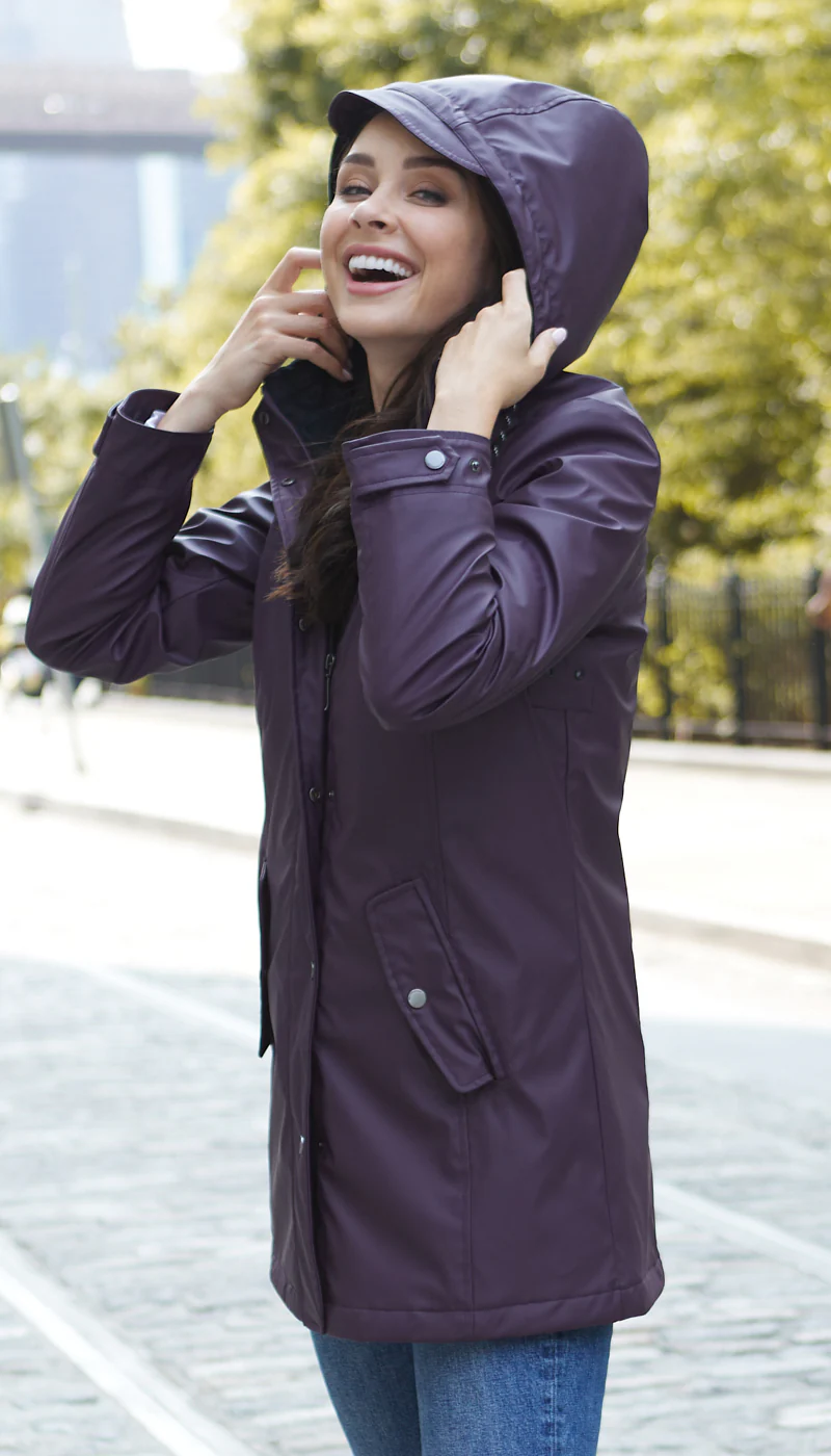 HOODED RAIN SLICKER - MID WEIGHT - Image 34