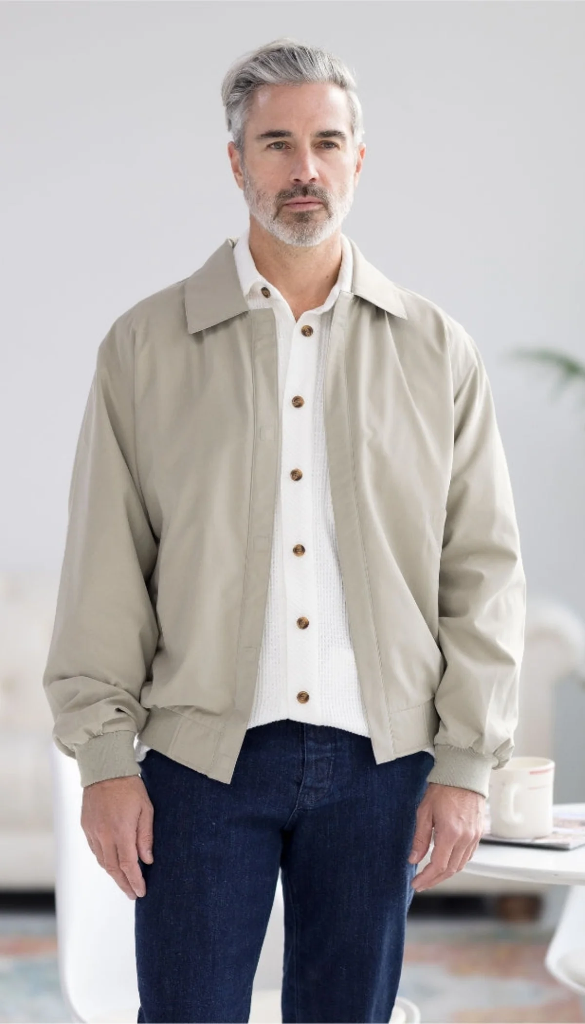 MAGNAREADY® X WEATHERPROOF MICROFIBER GOLF JACKET WITH MAGNETIC CLOSURES - Image 3