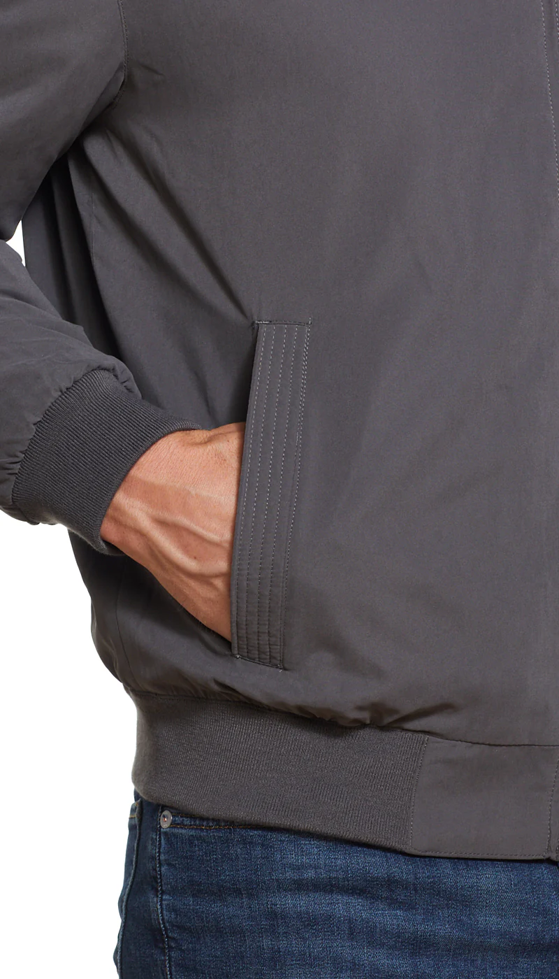 MICROFIBER FLEECE LINED BOMBER JACKET - Image 32