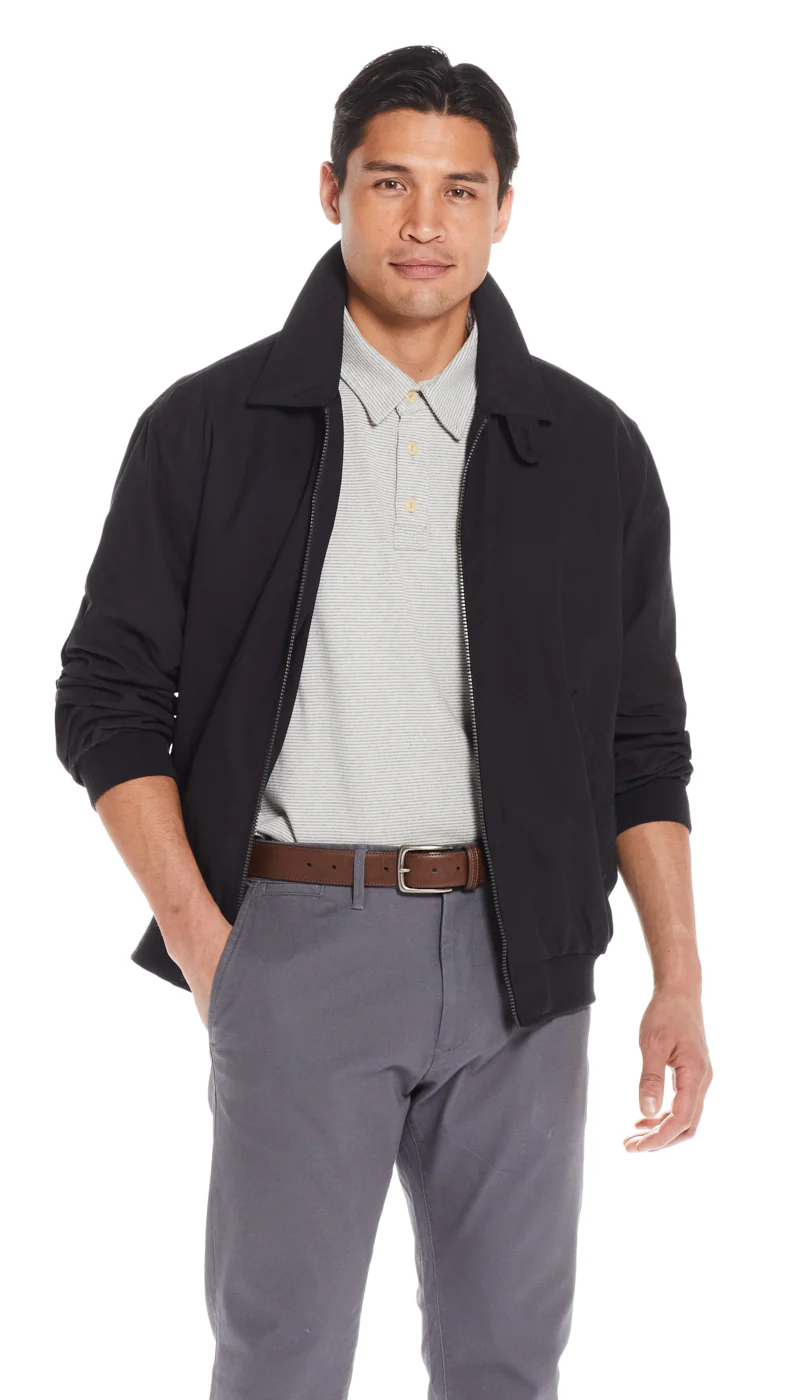 MICROFIBER GOLF JACKET - BLACK - Image 4