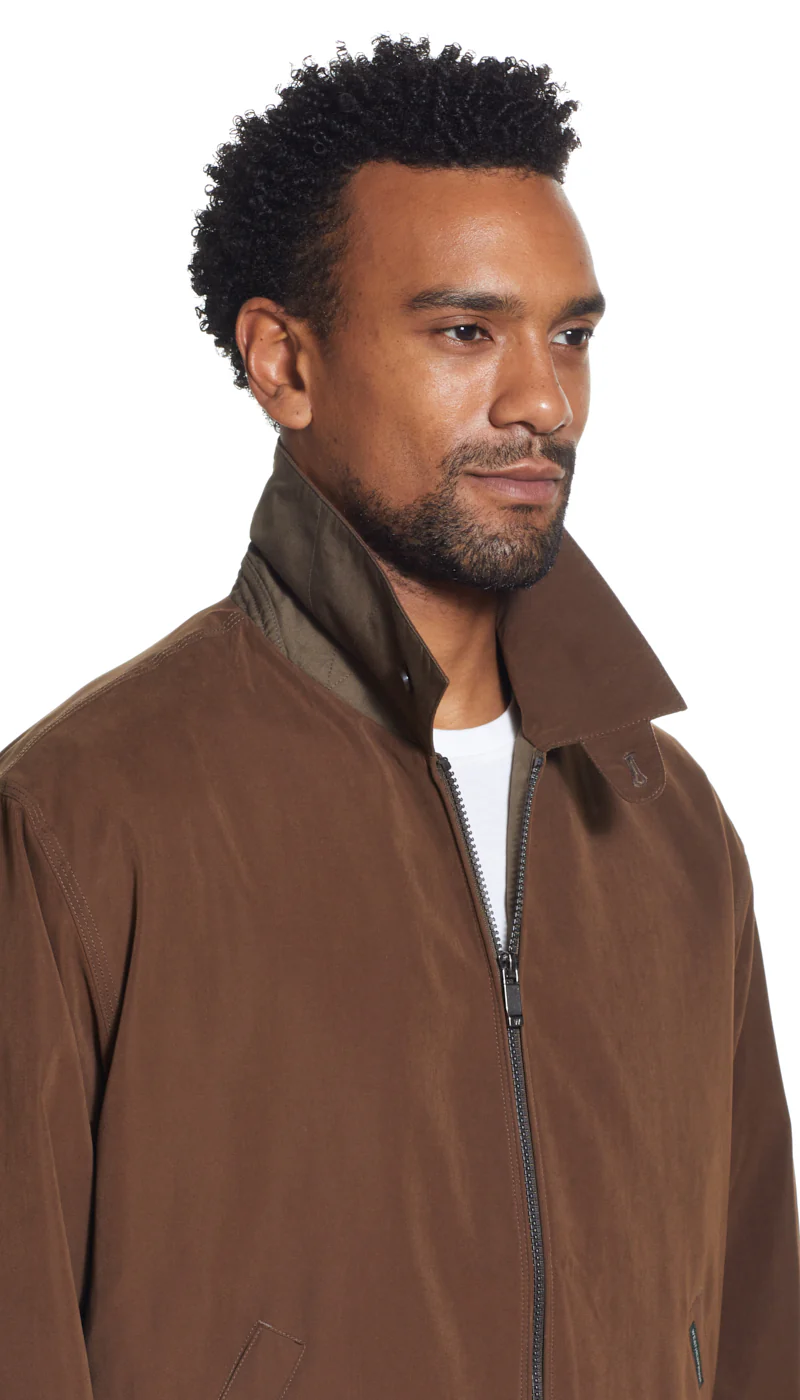 MICROFIBER GOLF JACKET - BOURBON - Image 3