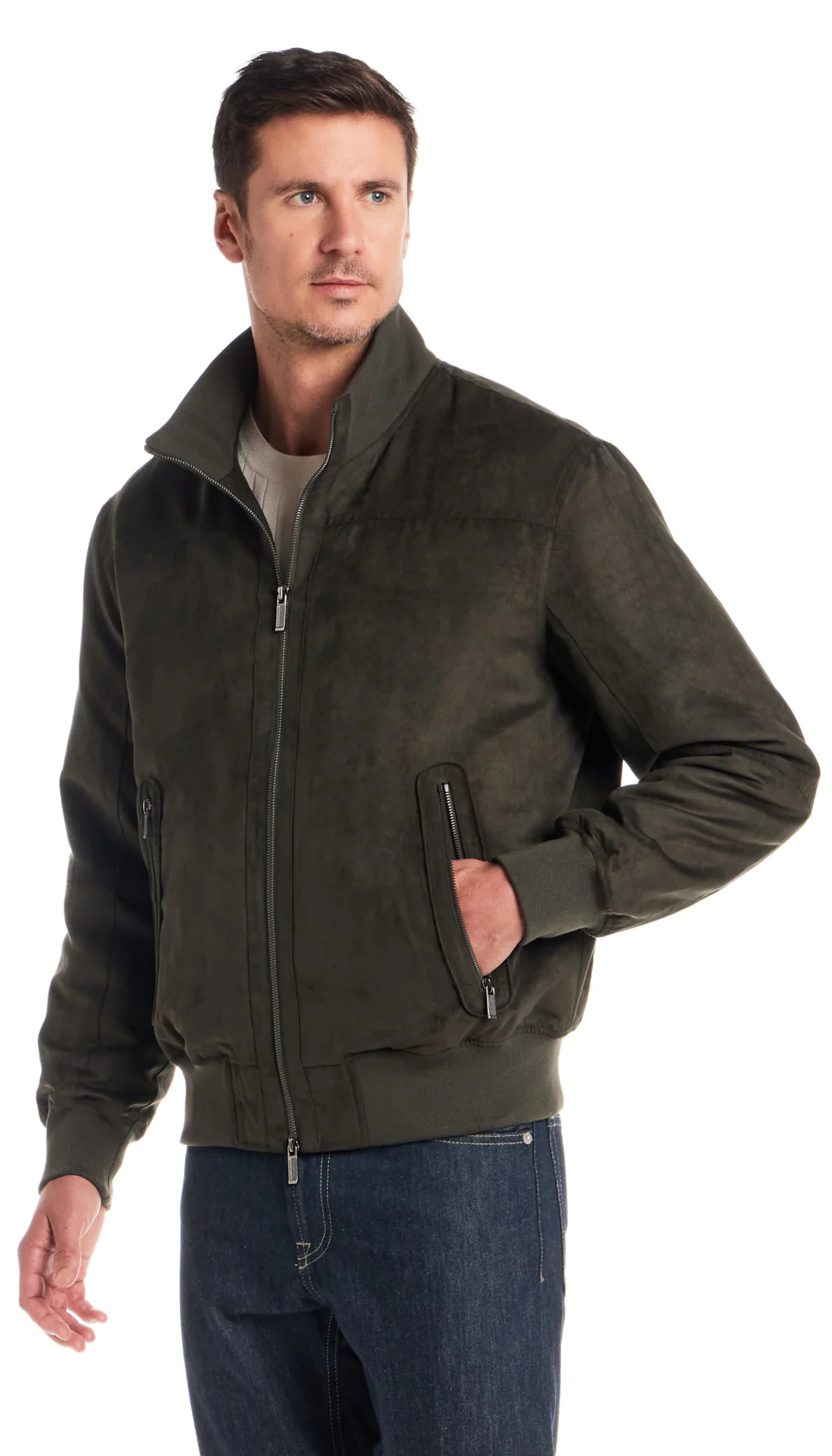 MICROSUEDE BOMBER JACKET - Image 10