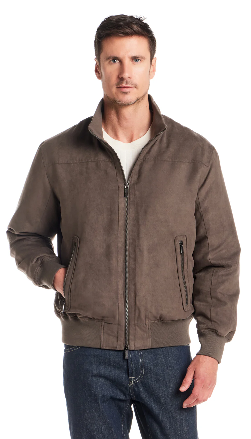 MICROSUEDE BOMBER JACKET - Image 18