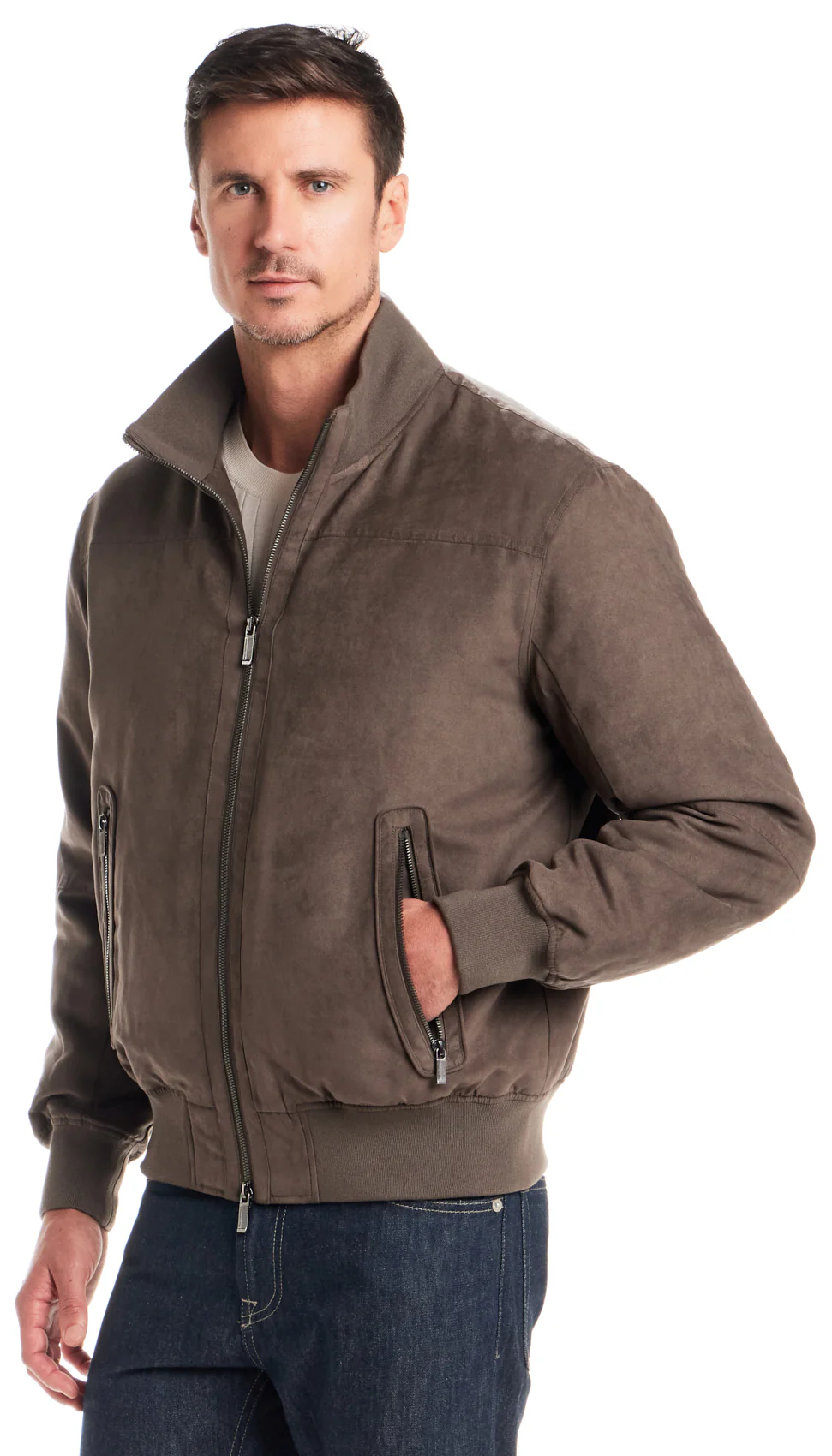 MICROSUEDE BOMBER JACKET - Image 20
