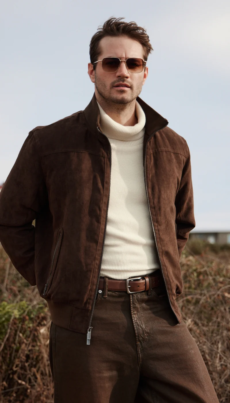 MICROSUEDE BOMBER JACKET - Image 26