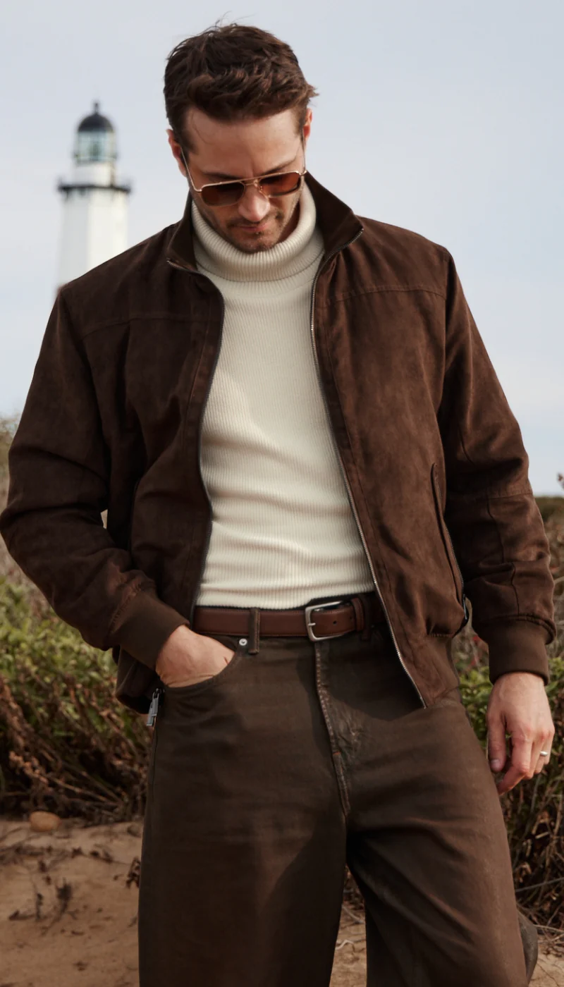 MICROSUEDE BOMBER JACKET - Image 28
