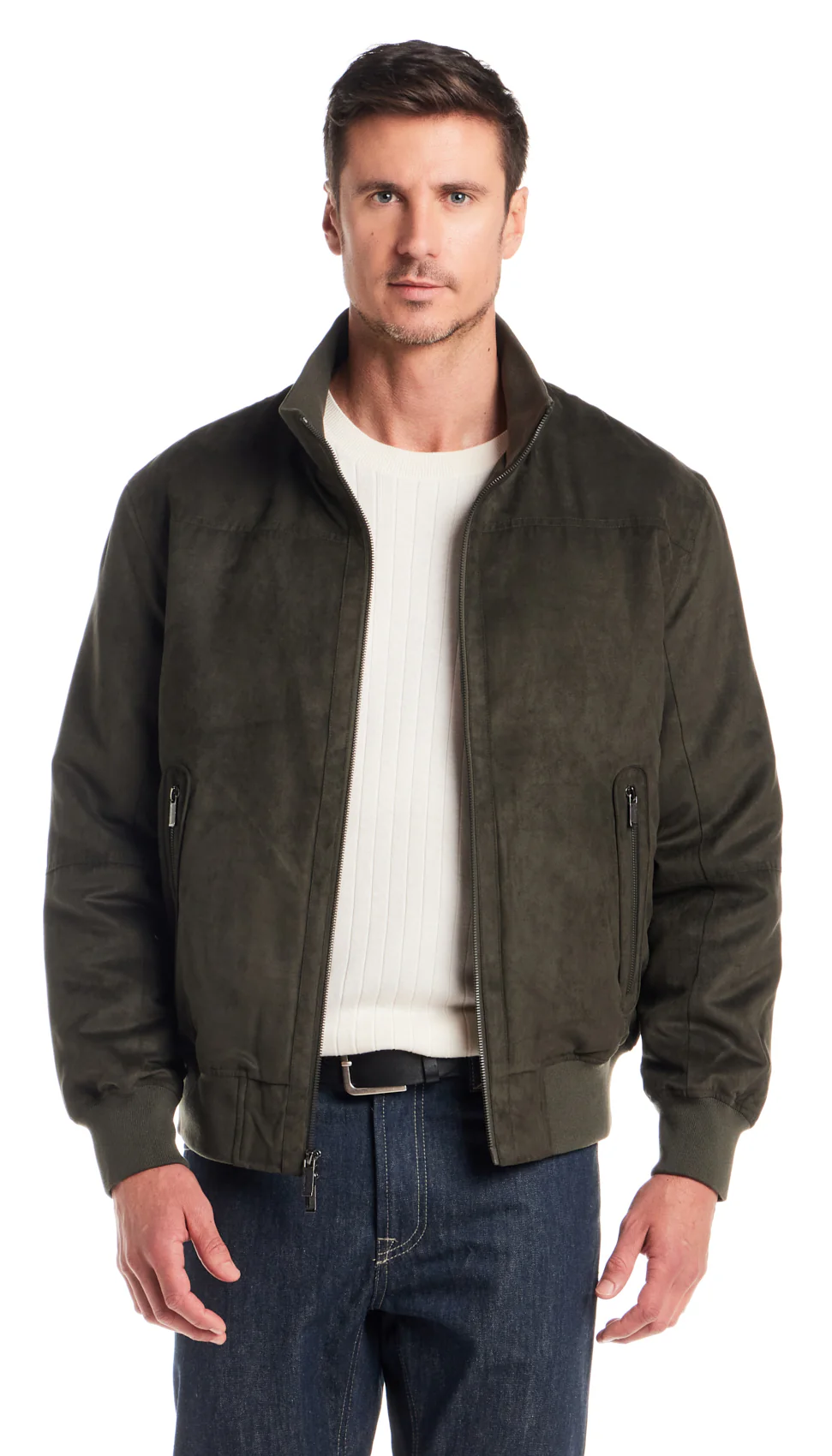 MICROSUEDE BOMBER JACKET - Image 4