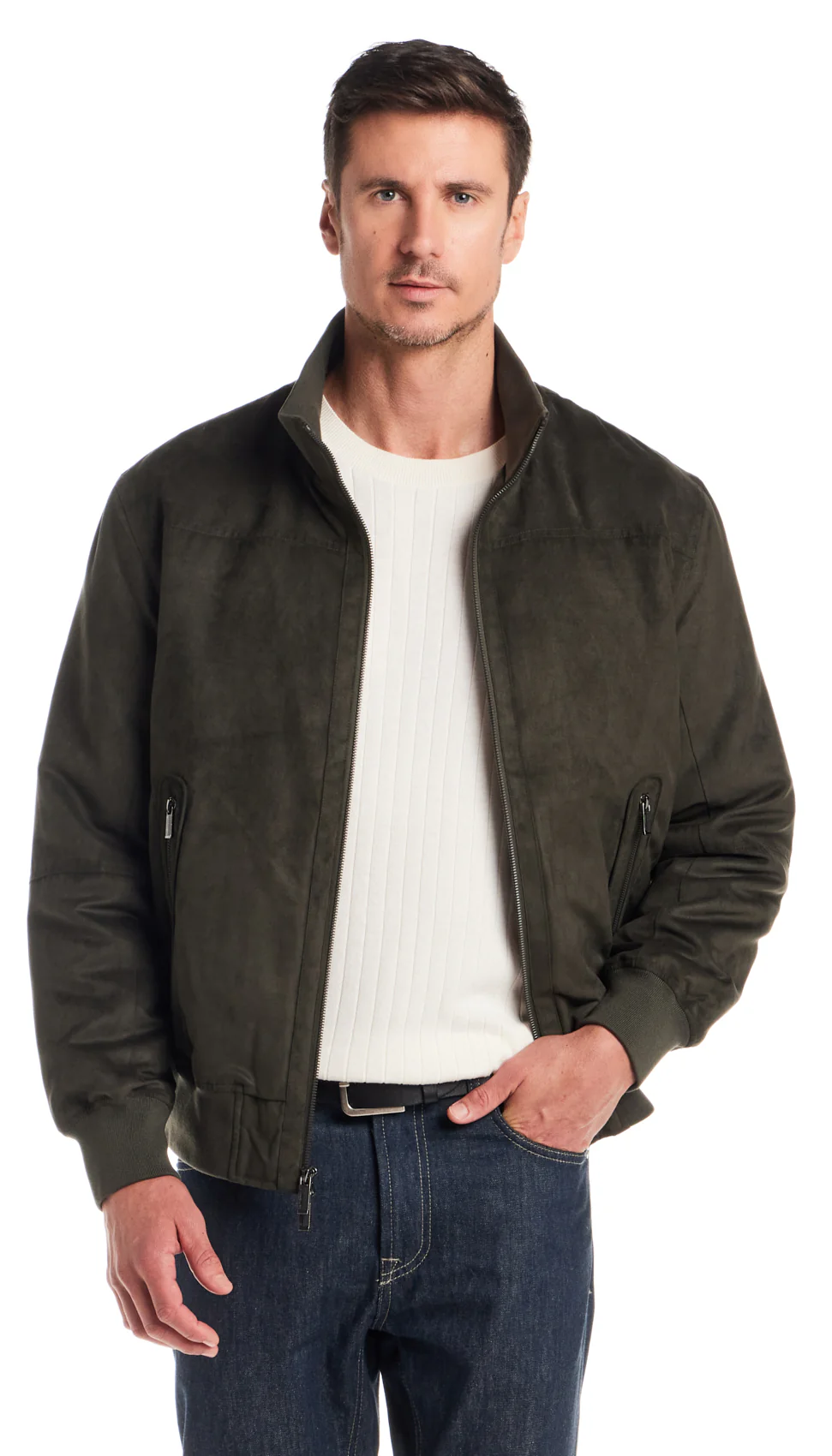 MICROSUEDE BOMBER JACKET - Image 5
