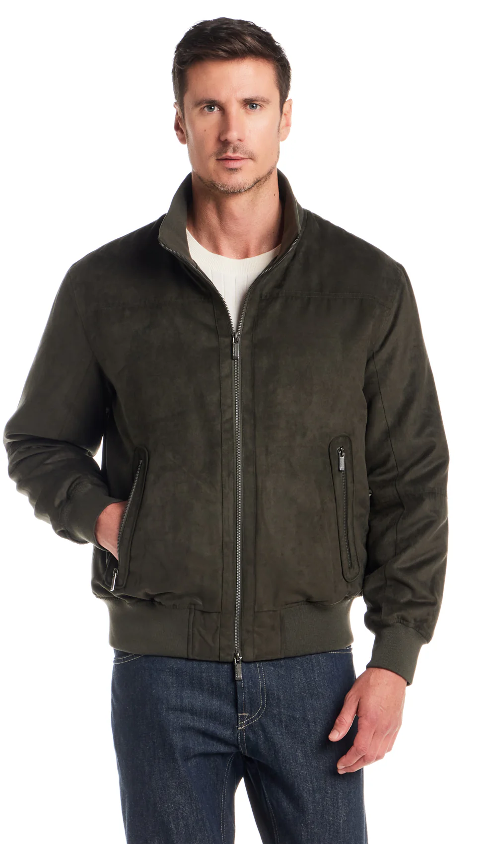 MICROSUEDE BOMBER JACKET - Image 8