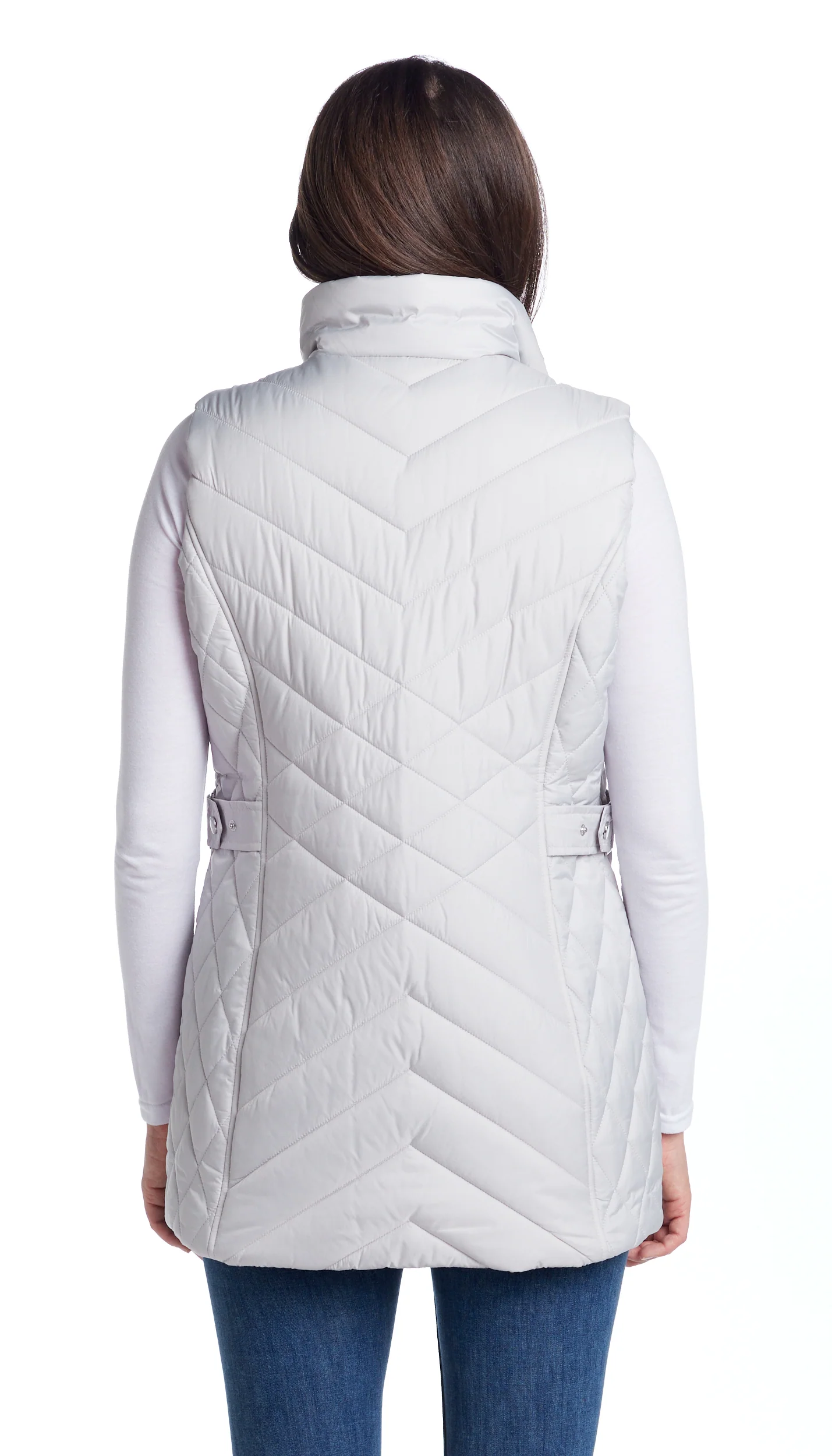 MIXED QUILTED LONGLINE VEST - Image 20