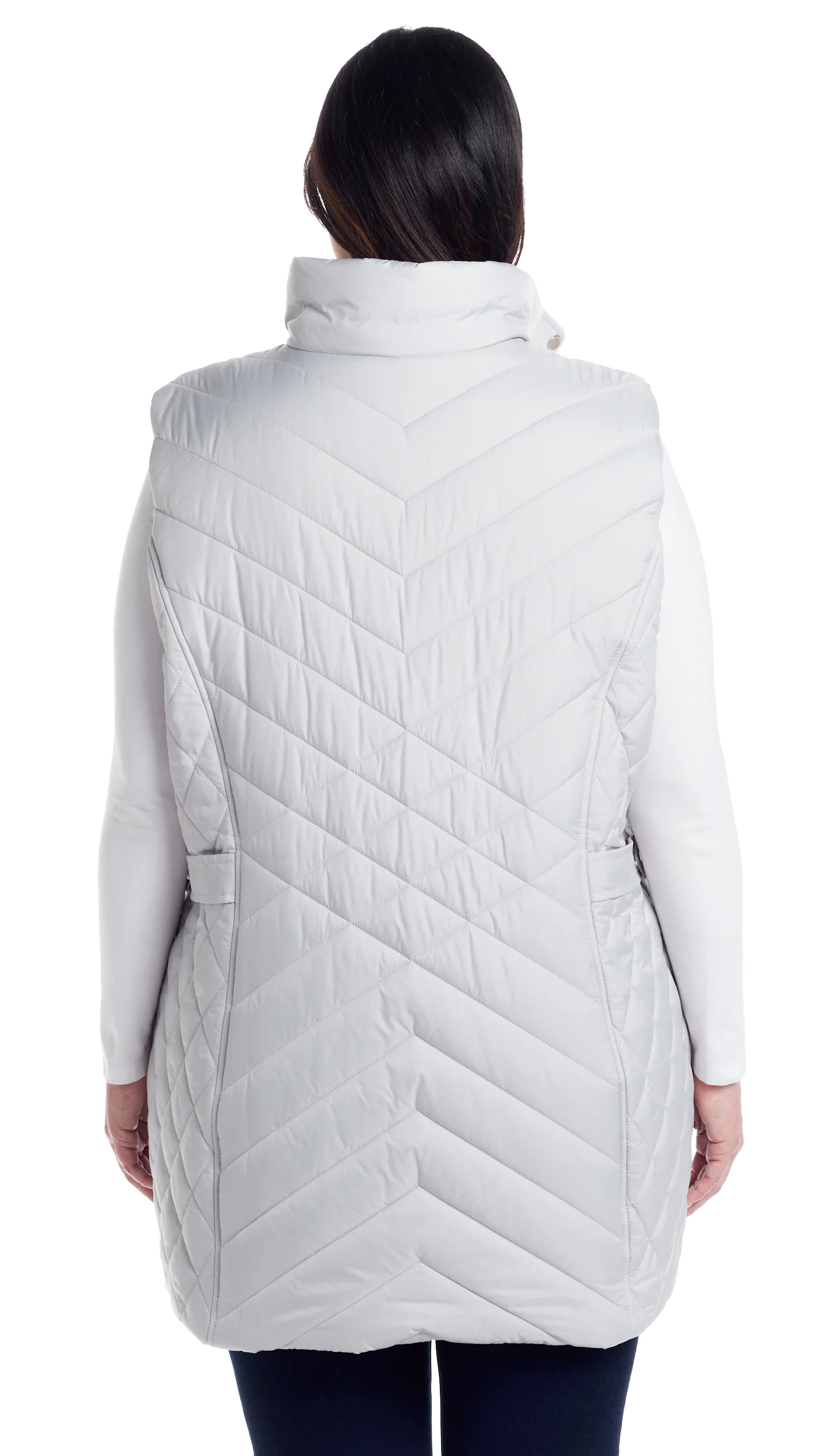 MIXED QUILTED LONGLINE VEST - Image 51