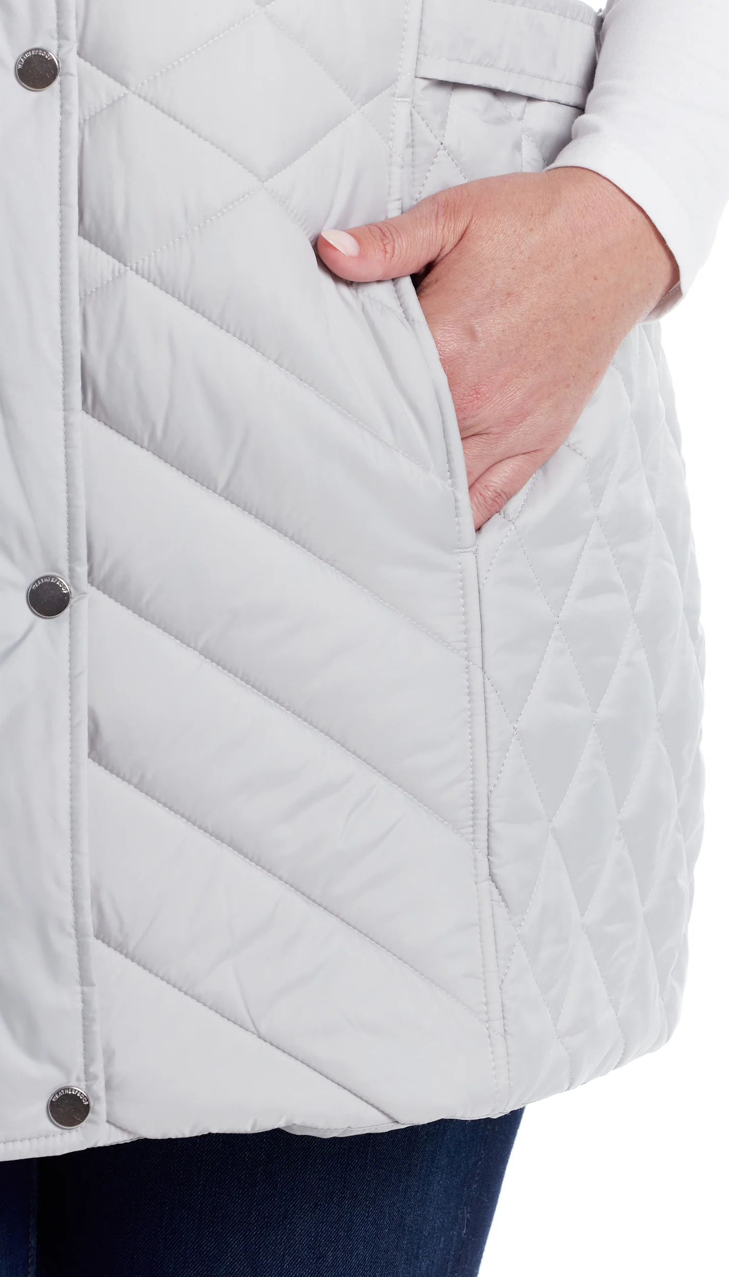 MIXED QUILTED LONGLINE VEST - Image 56