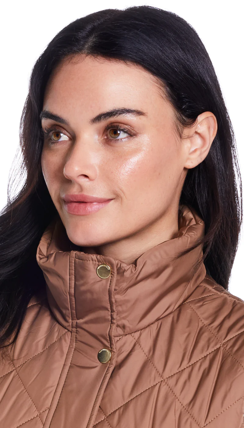 DIAMOND QUILTED LONG LINE CLINCHED VEST - Image 17