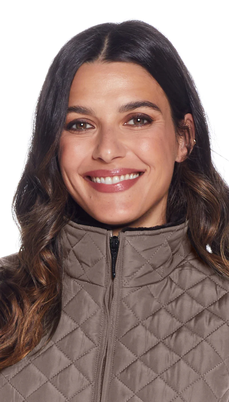 MIXED QUILTED VEST WITH PLUSH LINING - Image 11