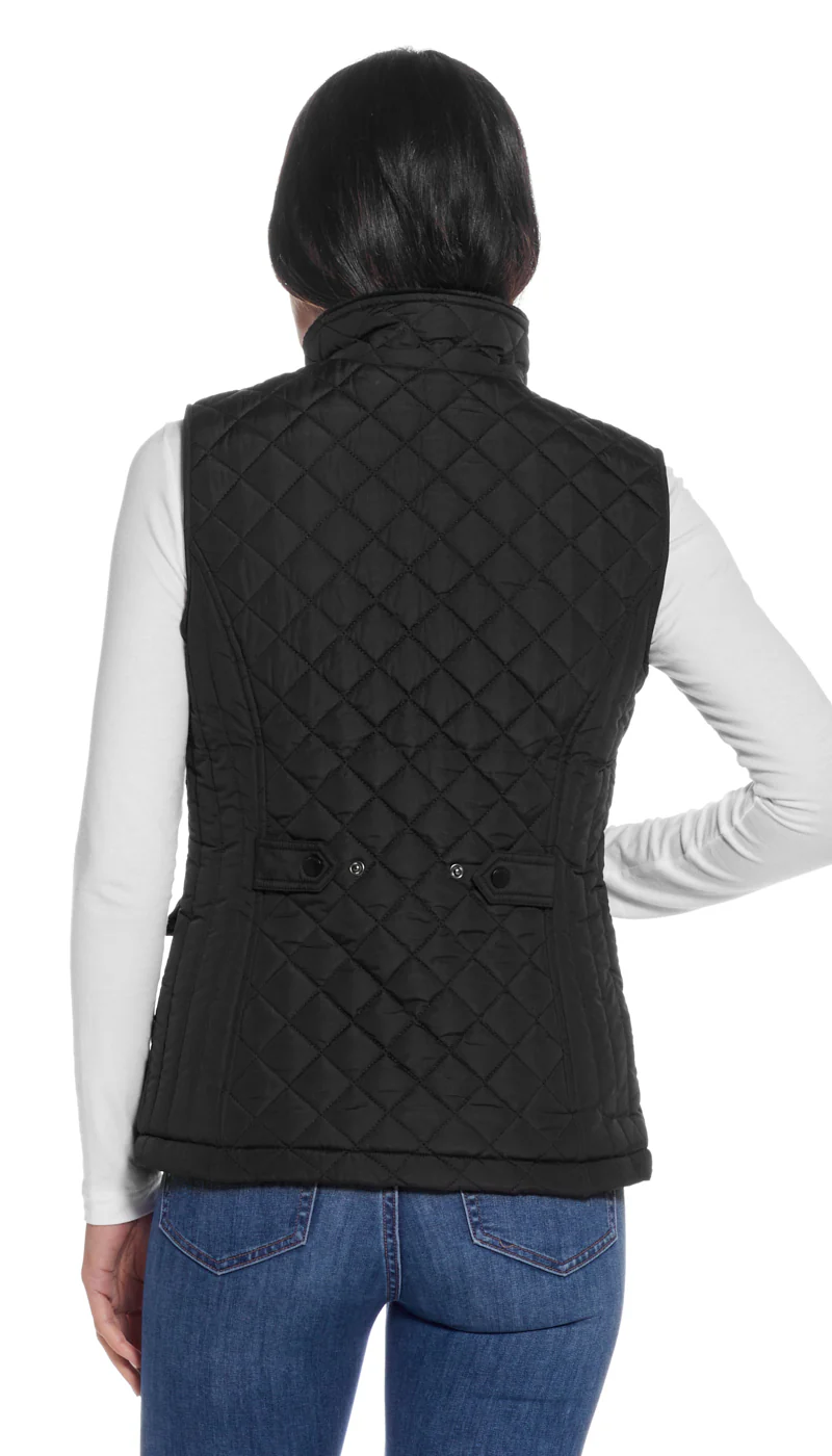 MIXED QUILTED VEST WITH PLUSH LINING - Image 14