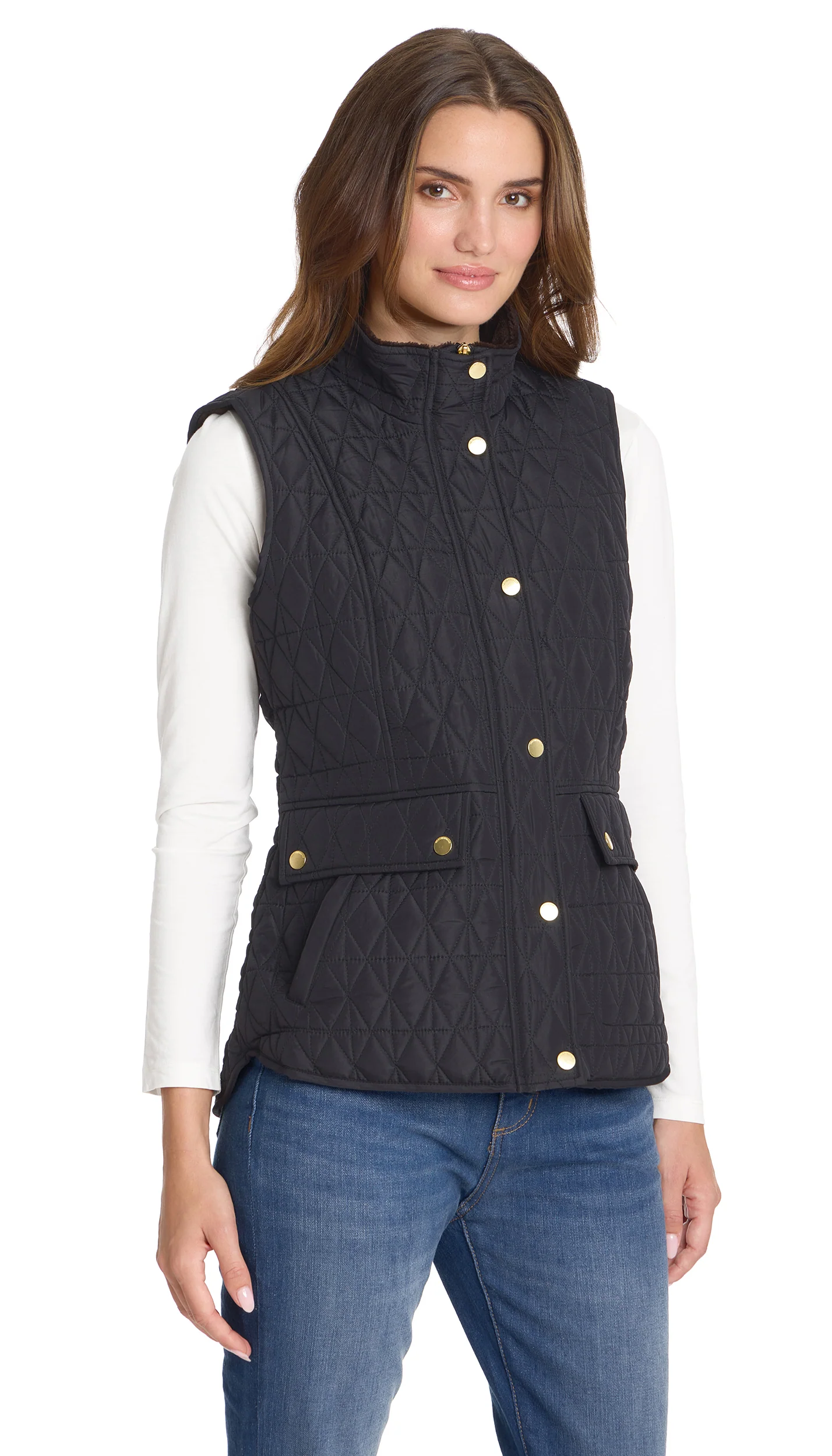 MULTI QUILTED PLUSH LINED VEST - Image 10