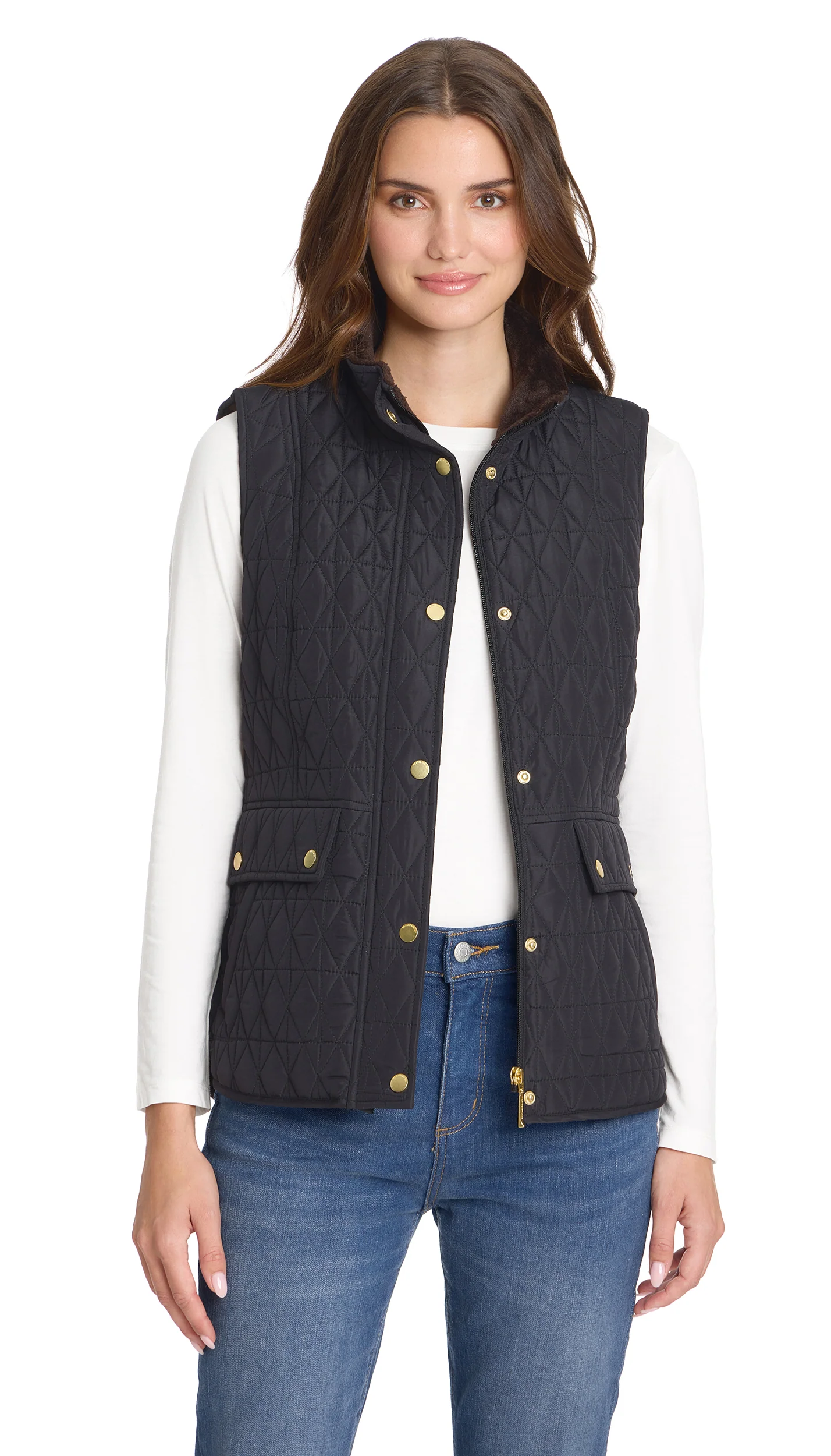 MULTI QUILTED PLUSH LINED VEST - Image 15