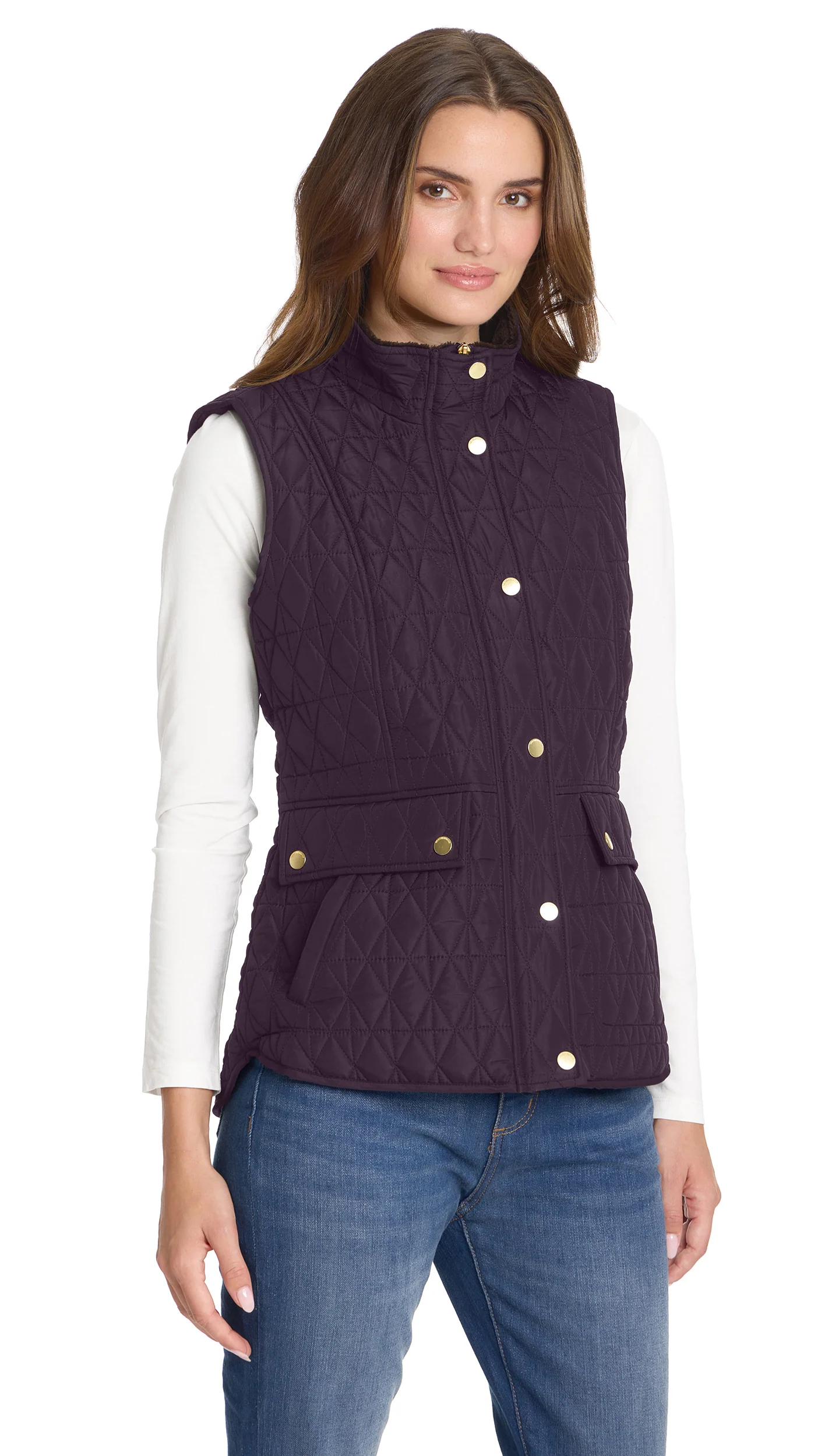 MULTI QUILTED PLUSH LINED VEST - Image 25