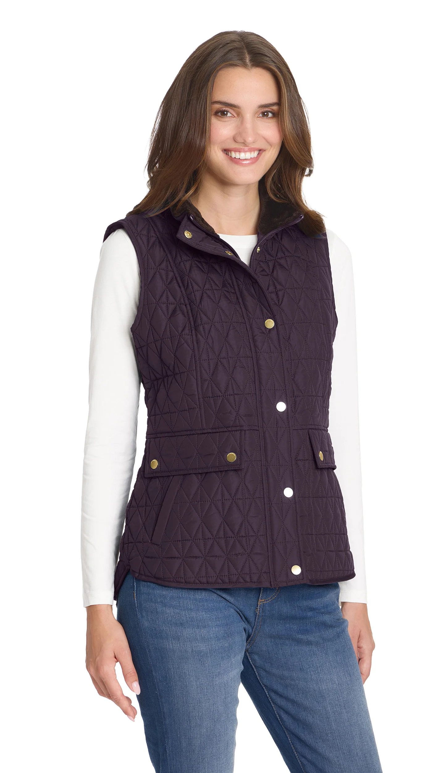 MULTI QUILTED PLUSH LINED VEST - Image 26