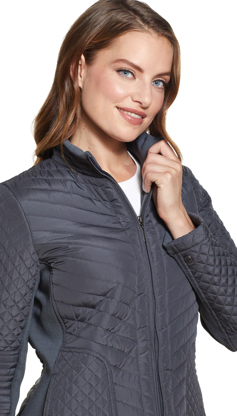 QUILTED JACKET WITH SIDE STRETCH - Image 7