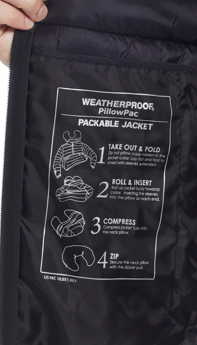 PILLOW PAC PUFFER JACKET - BLACK - Image 7