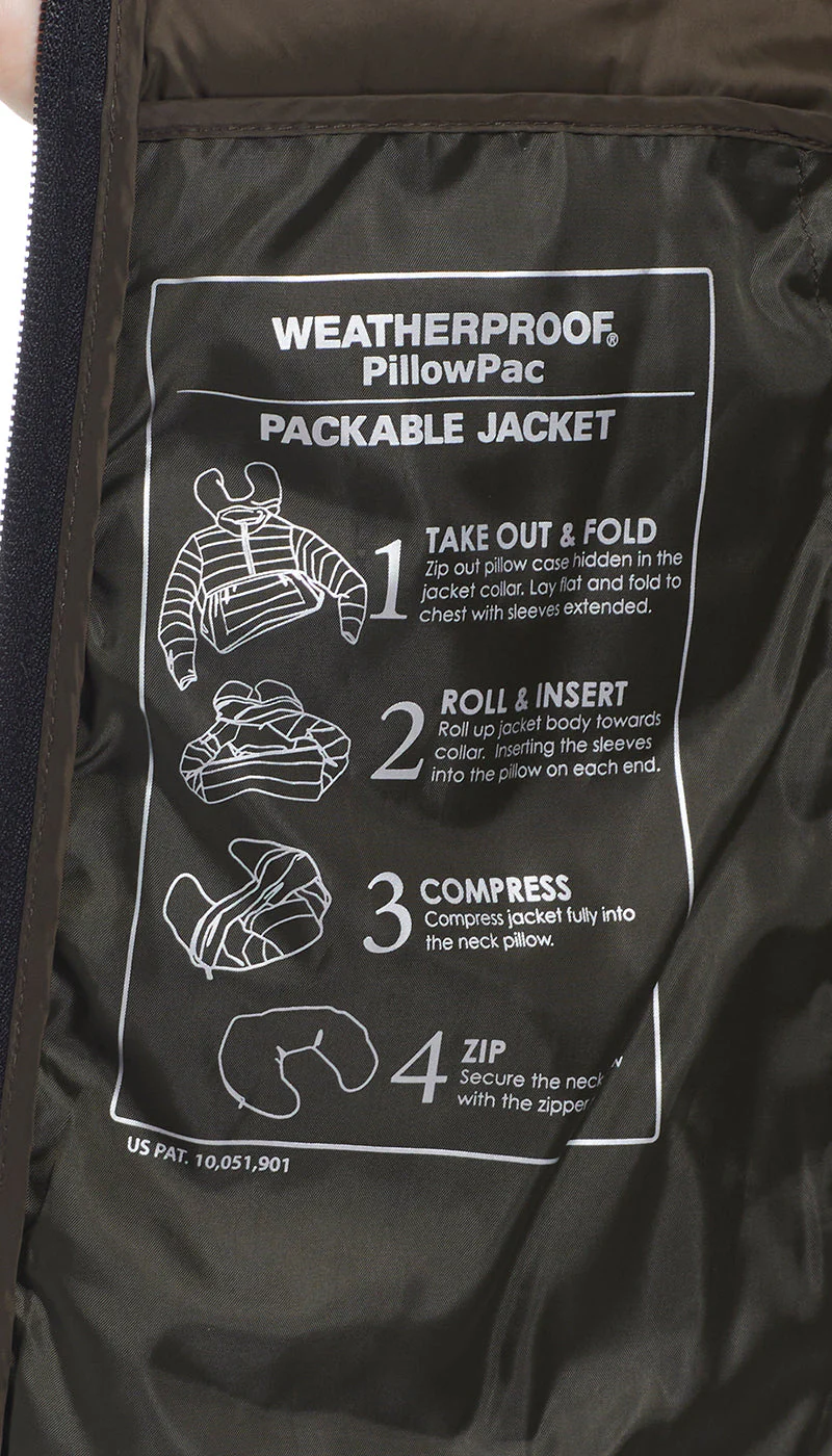 PILLOW PAC PUFFER JACKET - OLIVE - Image 9