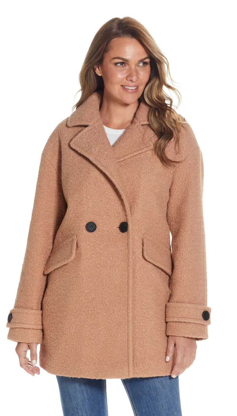 POLY BOUCLE PEA COAT - Image 10