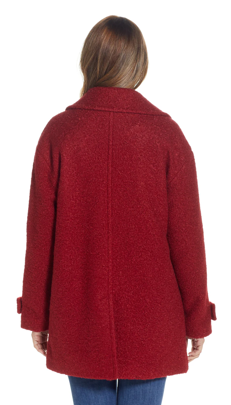 POLY BOUCLE PEA COAT - Image 5