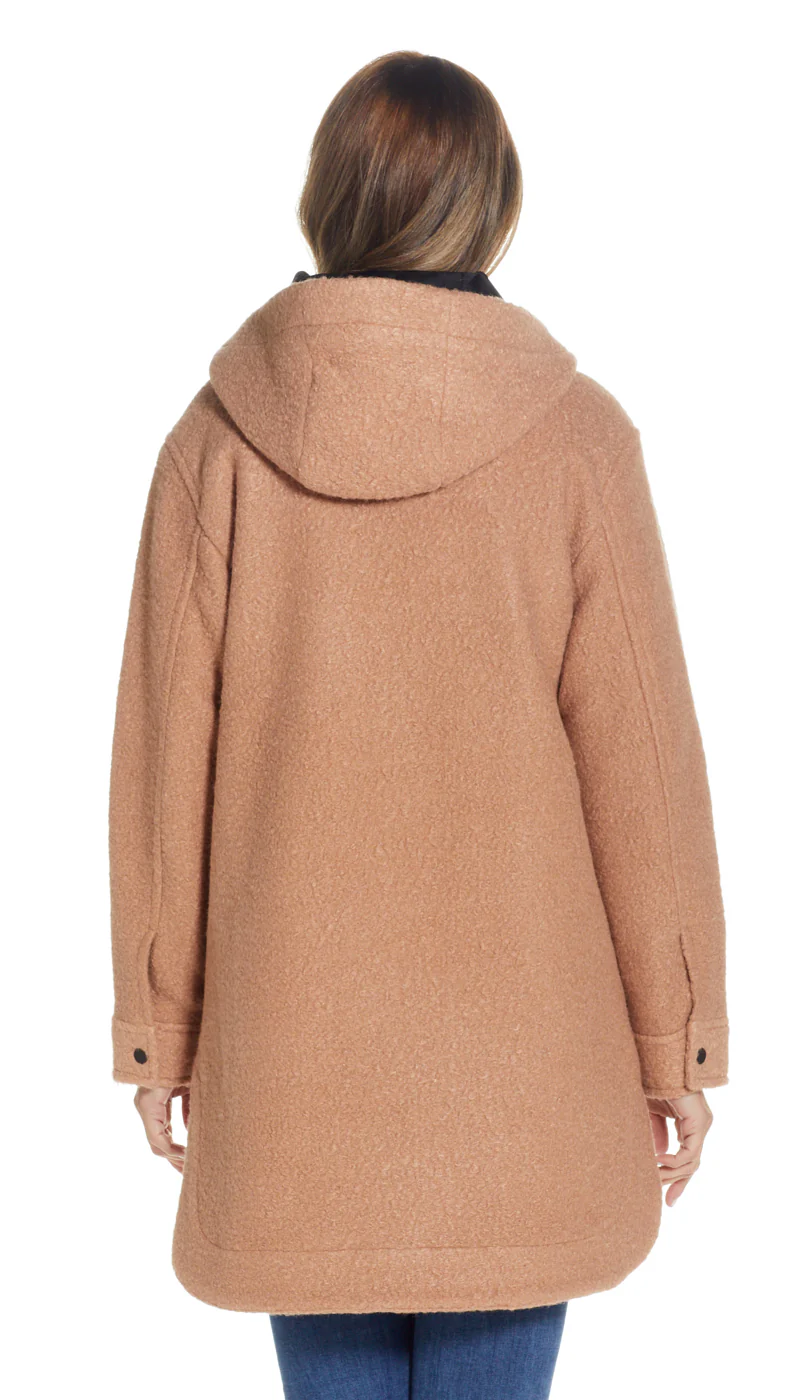POLY BOUCLE ZIP SHACKET - Image 17