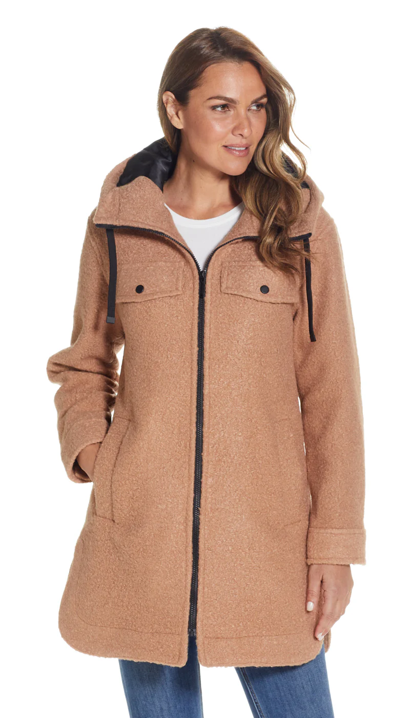 POLY BOUCLE ZIP SHACKET - Image 19