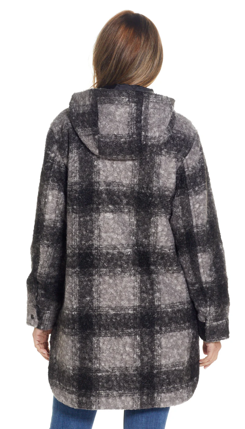 POLY BOUCLE ZIP SHACKET - Image 7